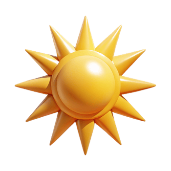 captivating gothic A stylized sun with sharp triangular rays. Flat color, clean lines with Scalable Design. fine detail png