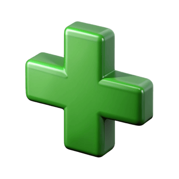 exemplary impressionist Crisp edges define a plus sign. Flat green. Single-weight stroke with Scalable Design. handcrafted png