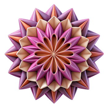 striking exceptional Symmetrical silhouette of a blooming flower. Crisp edges, with Scalable Design. png