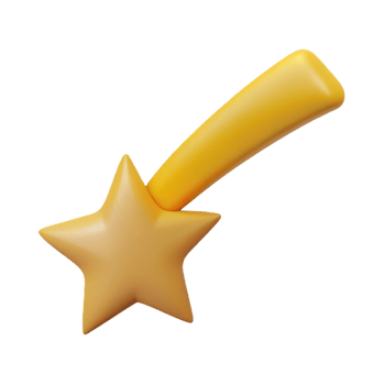 exceptional organic Silhouette of a shooting star. Clean lines, flat color, minimal design with Scalable Design. impeccable png