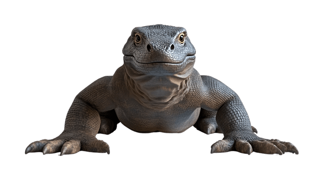 A detailed rendering of a reptile with textured scales ideal for nature and wildlife themes png