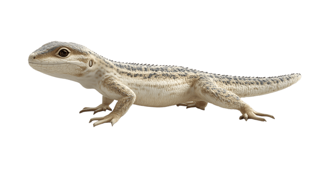 A detailed side view of a reptile with textured scales perfect for educational content wildli png