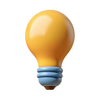 whimsical breathtaking Clean lines silhouette of a lightbulb. Flat color, single-weight stroke with Scalable Design. studio quality png