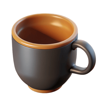 exemplary organic Minimal silhouette of a coffee cup. Crisp edges, single-weight stroke, flat color with Scalable Design. elite png