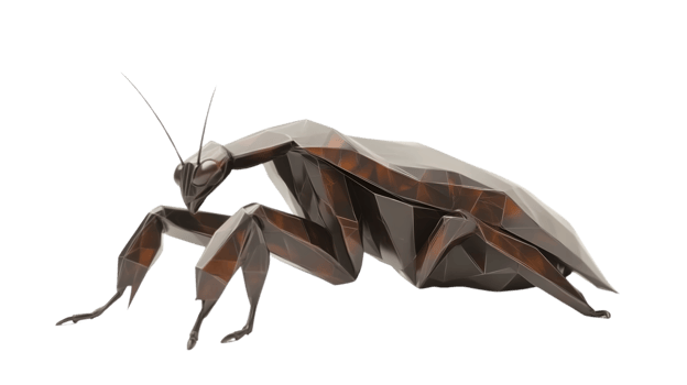 Geometric Insect Design with Intricate Patterns and Modern Artistic Style for Creative Projects png