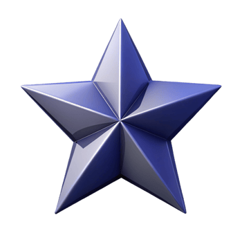 stunning creative Symmetrical isometric star with sharp edges. Clean lines, minimal with Scalable Design. exclusive png