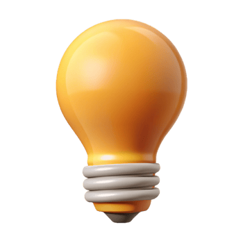 majestic exceptional Clean lines outlining a stylized lightbulb. Minimal, with Scalable Design. png