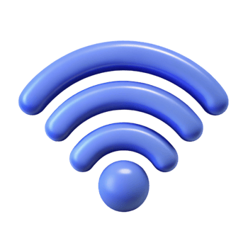 exceptional futuristic Symmetrical wifi icon. Single-weight stroke, flat color with Scalable Design. museum quality png
