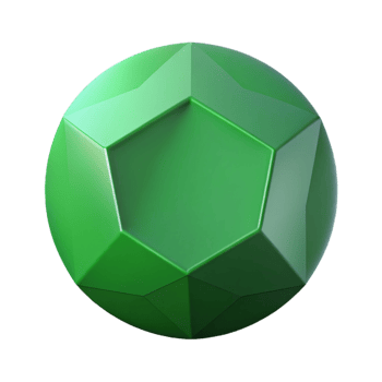 hypnotic nostalgic renaissance Geometric circle with sharp edges. Flat green. Single-weight stroke with Scalable Design. expertly shot png