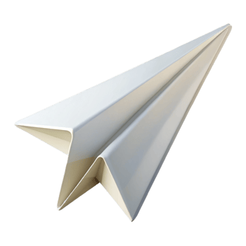 hypnotic signature Minimal design of a paper airplane. Crisp edges. Flat white. with Scalable Design. png