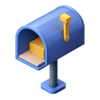 beautiful exemplary Isometric mailbox. Scalable, clean lines with Scalable Design. png
