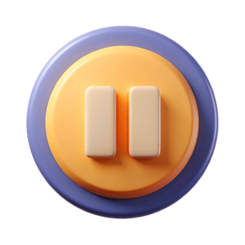 stunning renaissance A minimal pause button icon. Crisp edges, flat color, single-weight stroke with Scalable Design. impeccable png