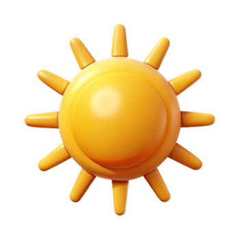 gorgeous standout A simple sun icon. Crisp edges, flat color, minimal design with Scalable Design. png