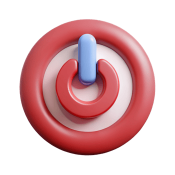ethereal extraordinary Minimalist power button symbol with sharp edges and a flat color with Scalable Design. 4K png