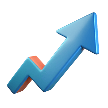 dynamic spectacular Abstract arrow pointing upwards. Growth and progress. Crisp edges, single-weight stroke with Scalable Design. fine detail png