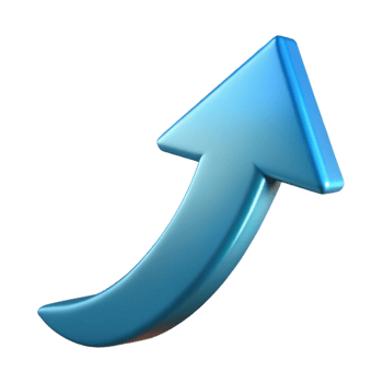 majestic distinctive Abstract arrow pointing upwards. Growth and progress. Crisp edges, single-weight stroke with Scalable Design. png