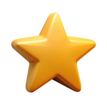 exemplary baroque Star icon. Achievement, rating. Symmetrical, flat color with Scalable Design. 8K png