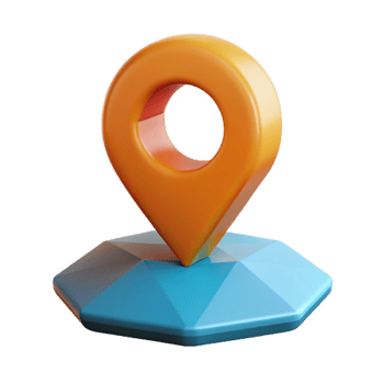 dazzling sought-after Pictogram of a location pin. Geometric shape, symmetrical, with Scalable Design. png