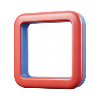 intense fascinating Square frame with single-weight stroke, crisp edges, flat color, with Scalable Design. impeccable png