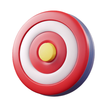 exemplary geometric Circular target, single-weight stroke, crisp edges, flat color, with Scalable Design. high quality png