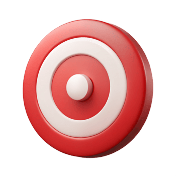 dramatic inspired Circular target, single-weight stroke, crisp edges, flat color, with Scalable Design. png