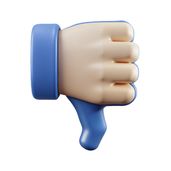 distinguished creative Thumbs down icon. Crisp edges, flat color, single-weight stroke. with Scalable Design. luxury png
