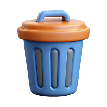peaceful impressive Trash can icon. Clean lines, flat color, minimal design with Scalable Design. precision png