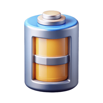 breathtaking nostalgic surreal Battery icon. Clean lines, flat color, with Scalable Design. refined png