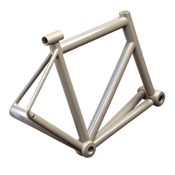 captivating nostalgic victorian Minimal technical drawing of a bicycle frame with crisp edges and with Scalable Design. authentic png