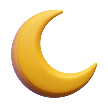vibrant futuristic Minimal crescent moon. Crisp edges, flat color, with Scalable Design. museum quality png