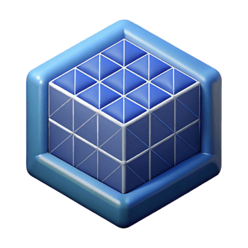 mysterious dramatic Geometric shapes in grid, crisp edges, single-weight stroke, flat color with Scalable Design. fine detail png