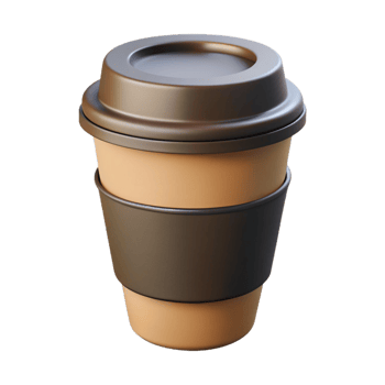 impressive contemporary Minimal coffee cup silhouette. Flat color, clean lines, with Scalable Design. masterfully captured png