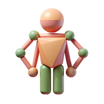 stunning abstract Geometric representation of a human figure. Minimal, flat color. with Scalable Design. handcrafted png