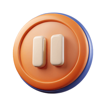 sought-after modern A scalable pause button icon. Symmetrical, geometric, single-weight stroke with Scalable Design. ultra HD png