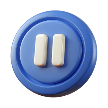 serene inspired A scalable pause button icon. Symmetrical, geometric, single-weight stroke with Scalable Design. png