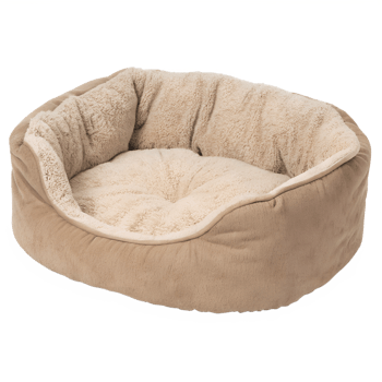 Fluffy and comfortable pet bed, perfect resting place for small dogs or cats at home isolated on the transparent background png