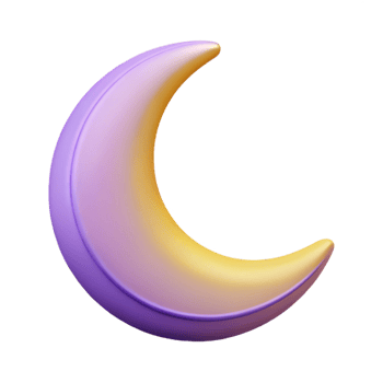 immaculate traditional Smiling crescent moon character with pointed tips. Clean lines, flat color, minimal design with Scalable Design. refined png