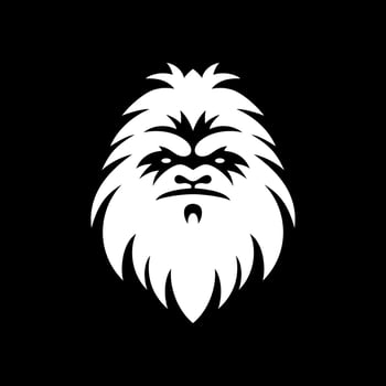 Sharp Line Yeti Head Logo vector