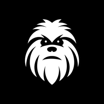 Snow Creature Head Logo Design vector