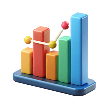 dynamic impressive Bar graph with labeled axes. Clean lines, scalable design, flat color with Scalable Design. precision png