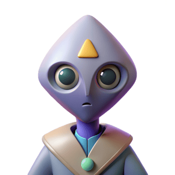 striking exemplary Abstract alien with a triangular head and oval eyes. Clean lines, flat color, symmetrical design with Scalable Design. png
