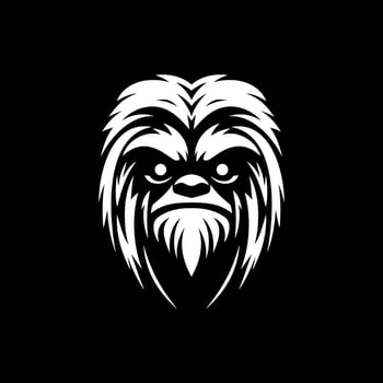Yeti Head Logo For Stickers vector