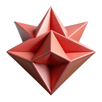 splendid avant-garde Radiating triangles from a center, crisp edges, geometric, with Scalable Design. luxury png