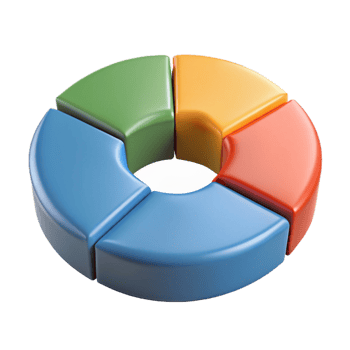 fascinating reflective bohemian Circular infographic with four segments, different flat colors, clean lines with Scalable Design. impeccable png
