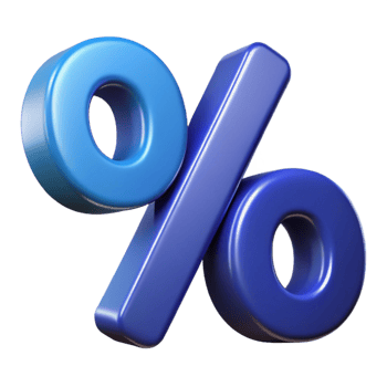 exceptional tropical Percentage sign with bold single-weight stroke, scalable, crisp edges with Scalable Design. precision png