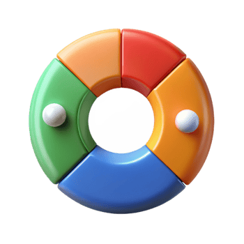radiant renaissance Radial chart with four data points, clean lines, minimal design with Scalable Design. authentic png