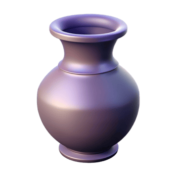 reflective fascinating Symmetrical silhouette of a decorative vase. Crisp edges, minimal design with Scalable Design. museum quality png