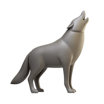 acclaimed rustic Minimal silhouette of a howling wolf. Crisp edges, single-weight stroke with Scalable Design. exclusive png