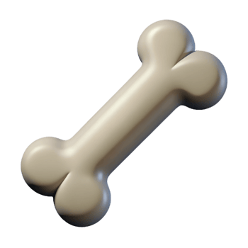 mesmerizing iconic Minimal outline of a dog bone. Clean lines, with Scalable Design. png