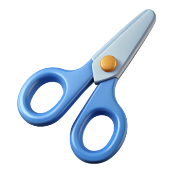 unforgettable organic Crisp edges outline of a scissors. Flat color, single-weight stroke with Scalable Design. high quality png